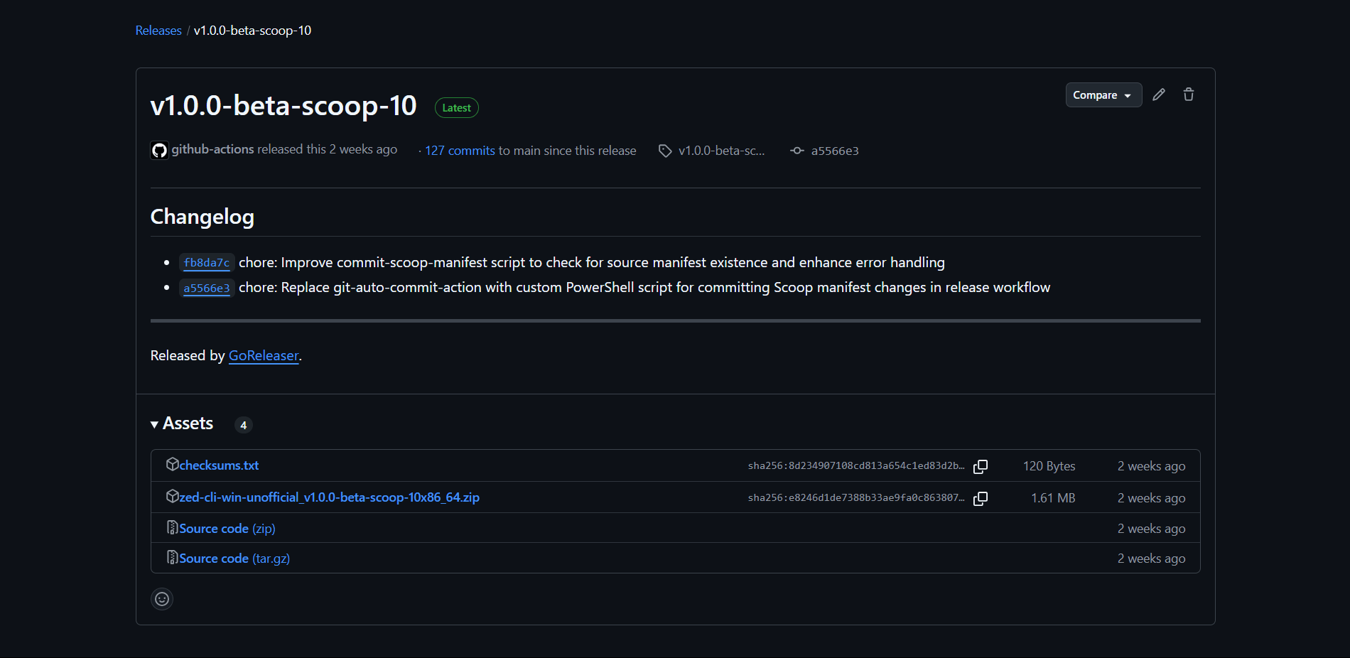 GitHub Releases